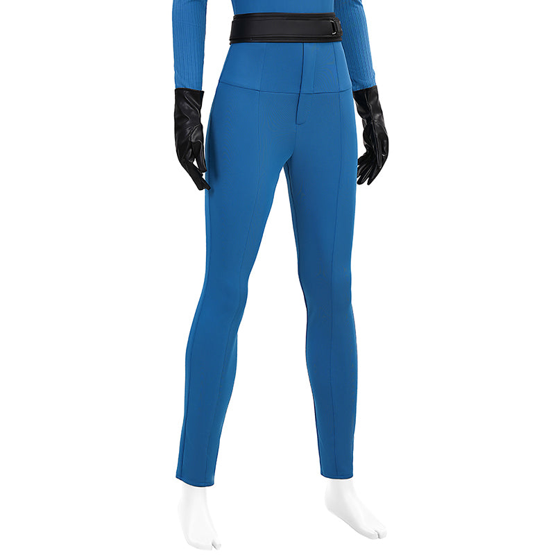 The Fantastic Four Sue Storm Costume Invisible Woman Cosplay Jumpsuit ACcosplay
