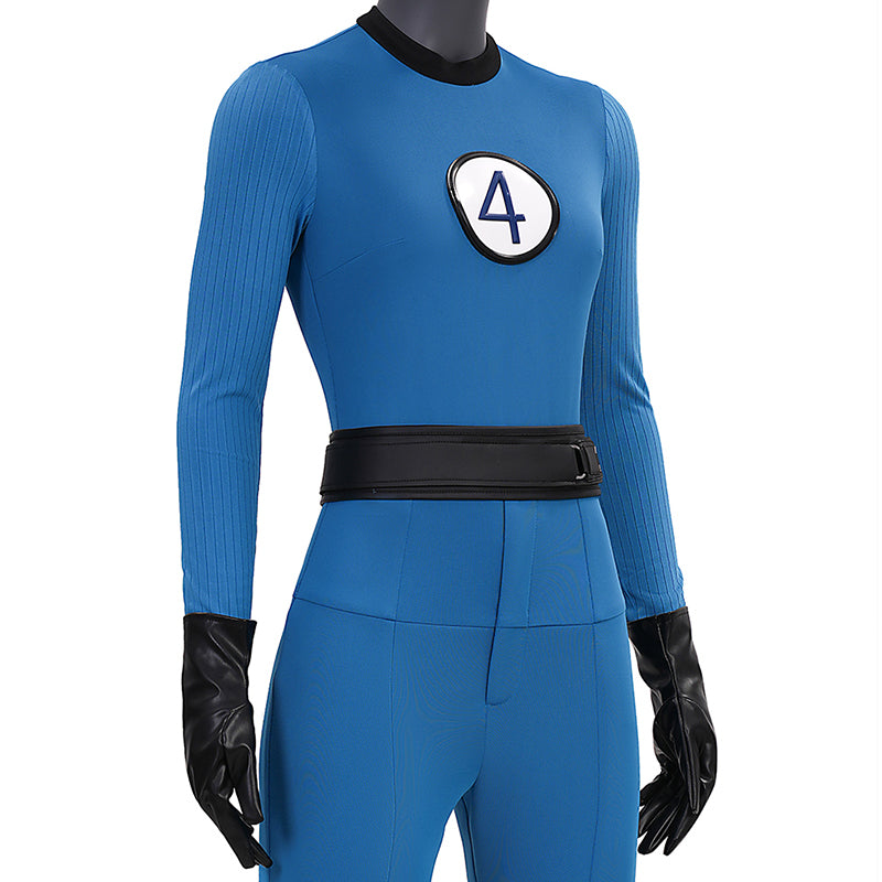The Fantastic Four Sue Storm Costume Invisible Woman Cosplay Jumpsuit ACcosplay