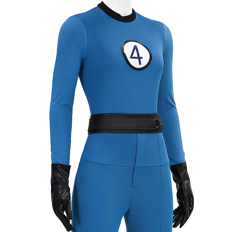 The Fantastic Four Sue Storm Costume Invisible Woman Cosplay Jumpsuit ACcosplay