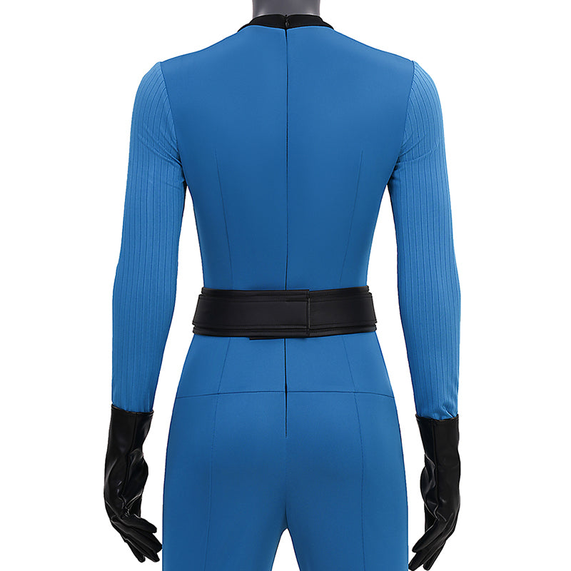 The Fantastic Four Sue Storm Costume Invisible Woman Cosplay Jumpsuit ACcosplay