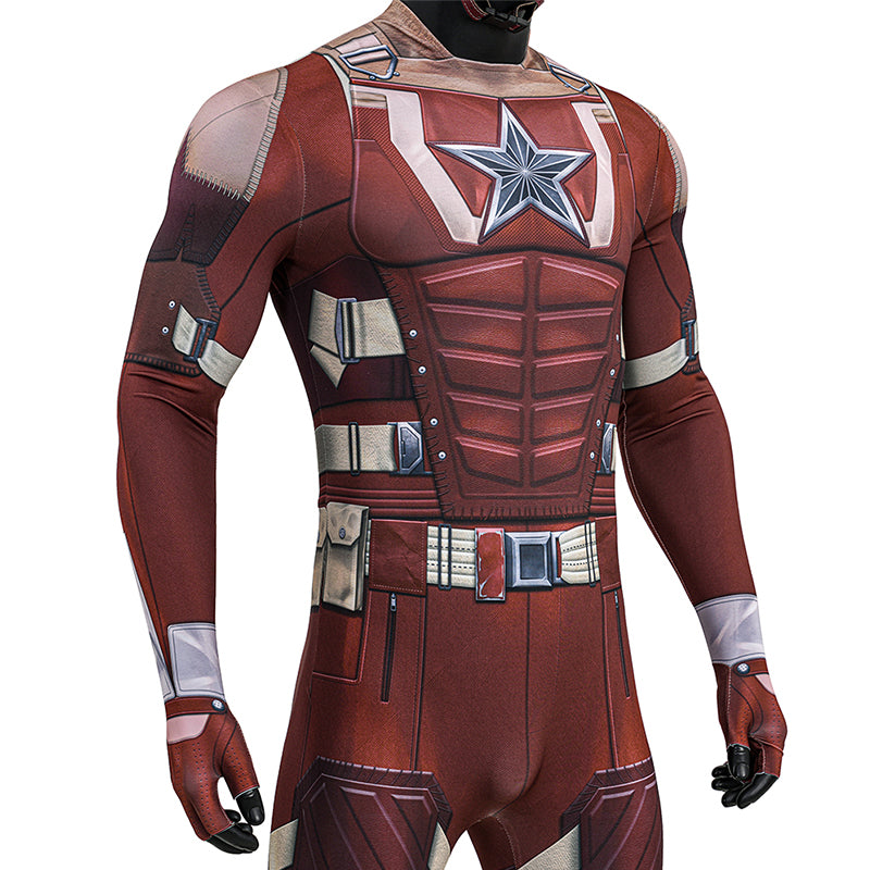 Thunderbolts Red Guardian Cosplay Costume Halloween Jumpsuit Outfit ACcosplay