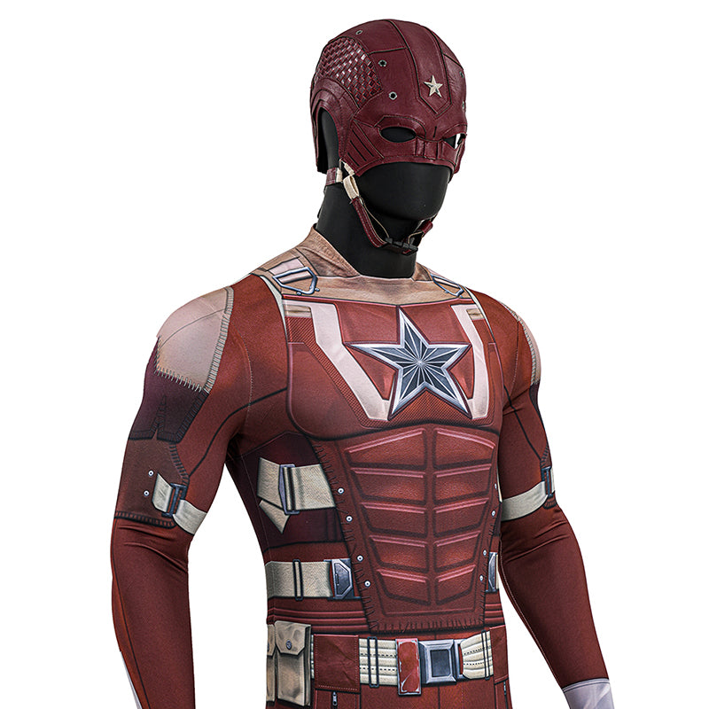 Thunderbolts Red Guardian Cosplay Costume Halloween Jumpsuit Outfit ACcosplay
