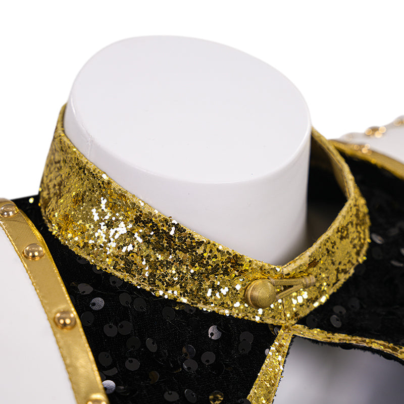 Kpop Demon Hunters Zoey Cosplay Costume Black Golden Dance Suit Halloween Fancy Outfit ACcosplay