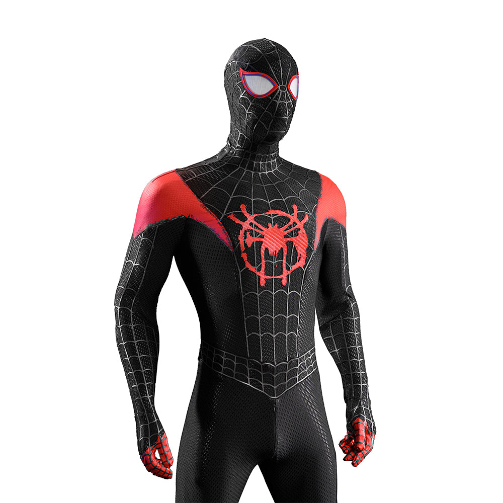 Spider-Man Into the Spider-Verse Miles Morales Cosplay Costume Halloween Jumpsuit ACcosplay