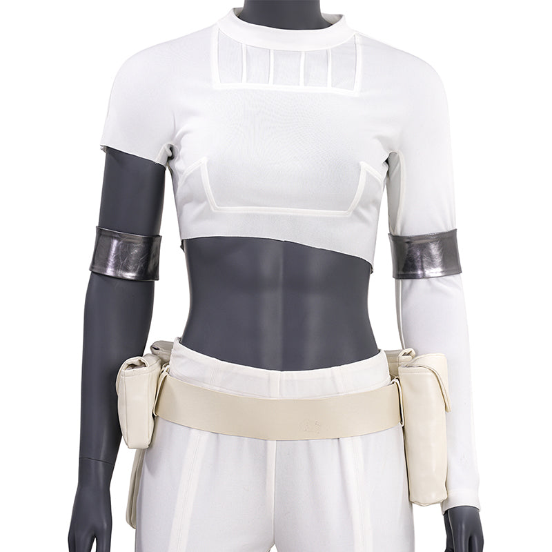Star Wars Padme Amidala White Cosplay Costume Attack of the Clones Halloween Suit ACcosplay