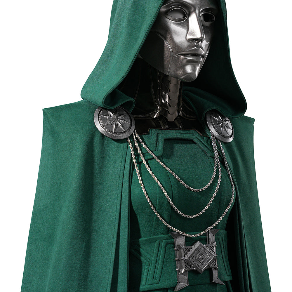Avengers Doomsday Latverian Witch Cosplay Costume Female Halloween Green Suit ACcosplay