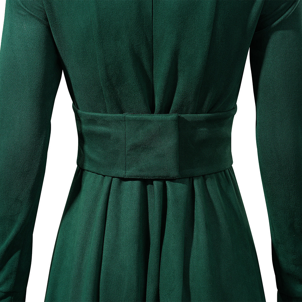 Avengers Doomsday Latverian Witch Cosplay Costume Female Halloween Green Suit ACcosplay