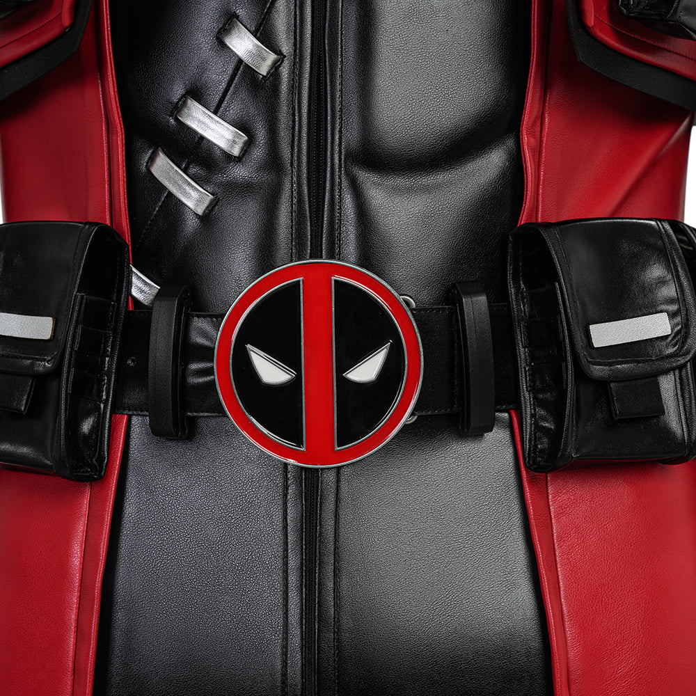 Marvel Rivals Deadpool Red Leather Cosplay Costume ACcosplay