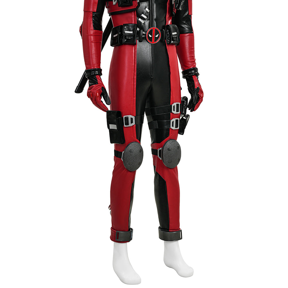 Marvel Rivals Deadpool Red Leather Cosplay Costume ACcosplay