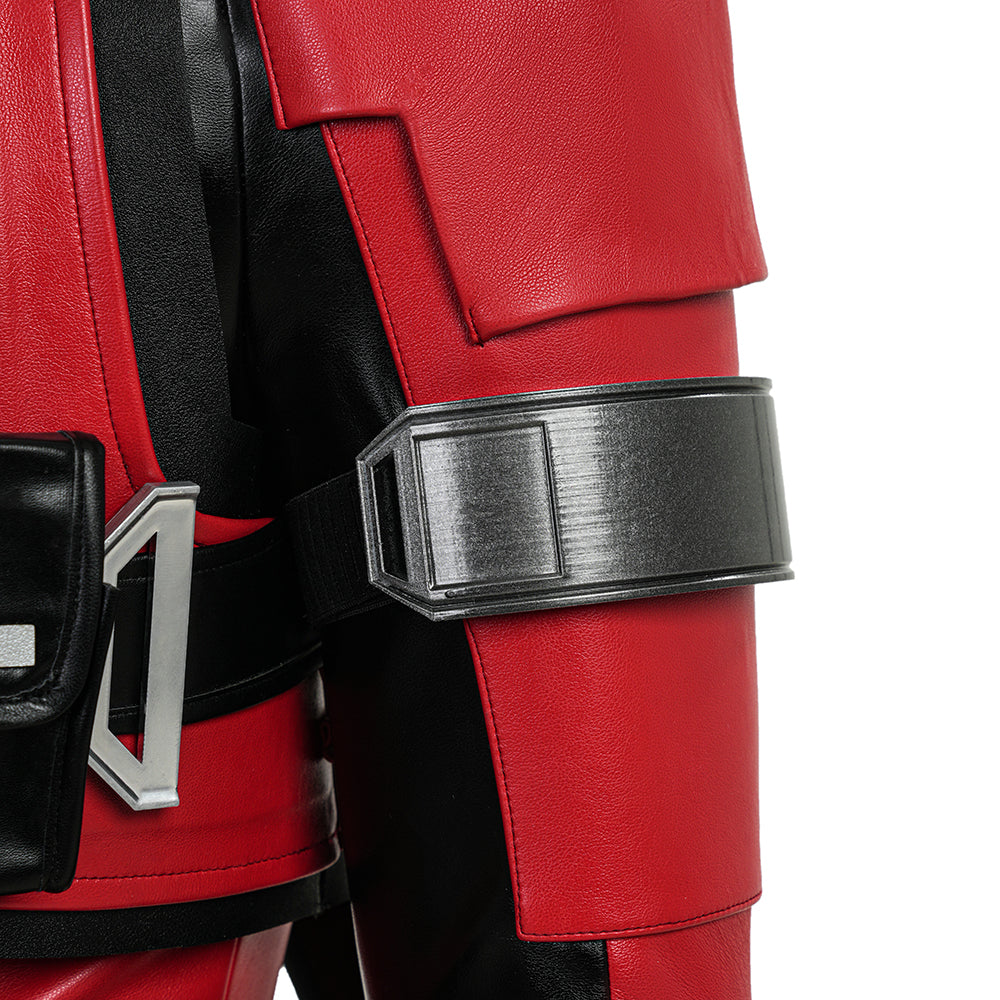 Marvel Rivals Deadpool Red Leather Cosplay Costume ACcosplay
