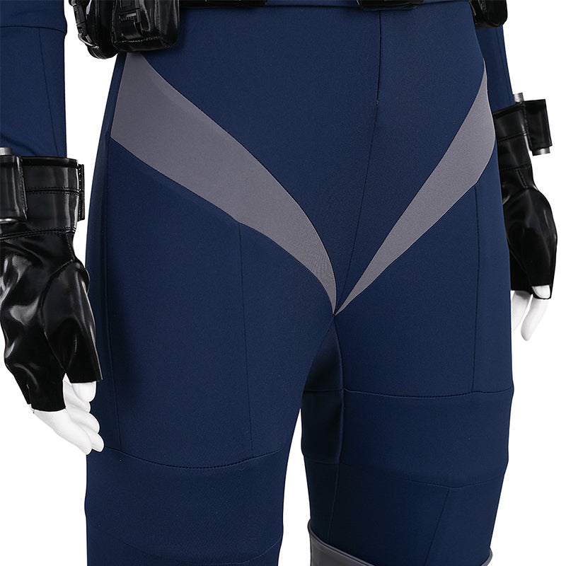 Absolute Universe Selina Kyle Cosplay Costume Blue Jumpsuit With Tail ACcosplay