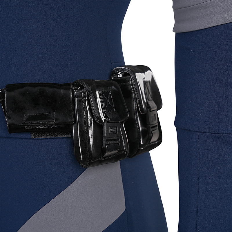 Absolute Universe Selina Kyle Cosplay Costume Blue Jumpsuit With Tail ACcosplay