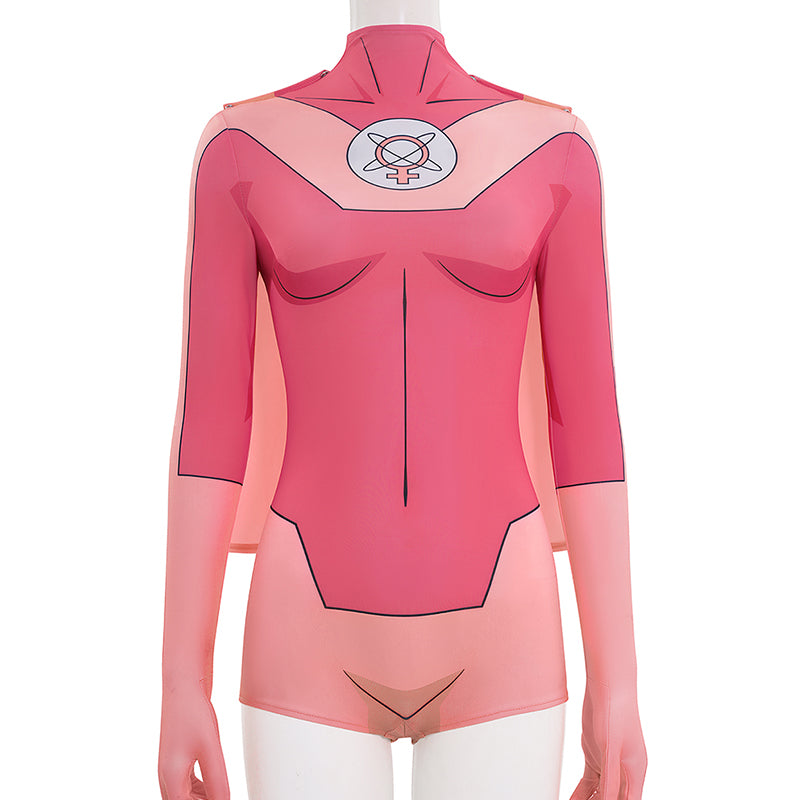 Invincible Atom Eve Cosplay Costume Halloween Pink Jumpsuit ACcosplay