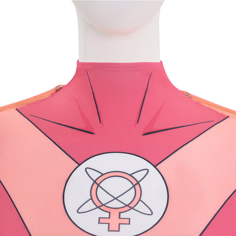 Invincible Atom Eve Cosplay Costume Halloween Pink Jumpsuit ACcosplay