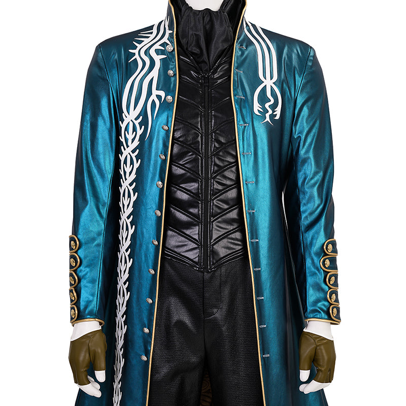 Devil May Cry 3: Dante's Awakening Vergil Cosplay Costume Halloween Outfit Becostume