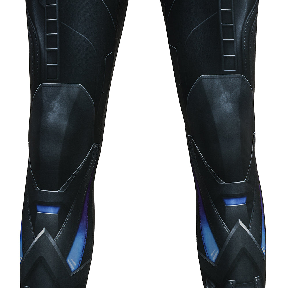 Arkham Knight Nightwing Cosplay Costume Nightwing Printed Jumpsuit ACcosplay