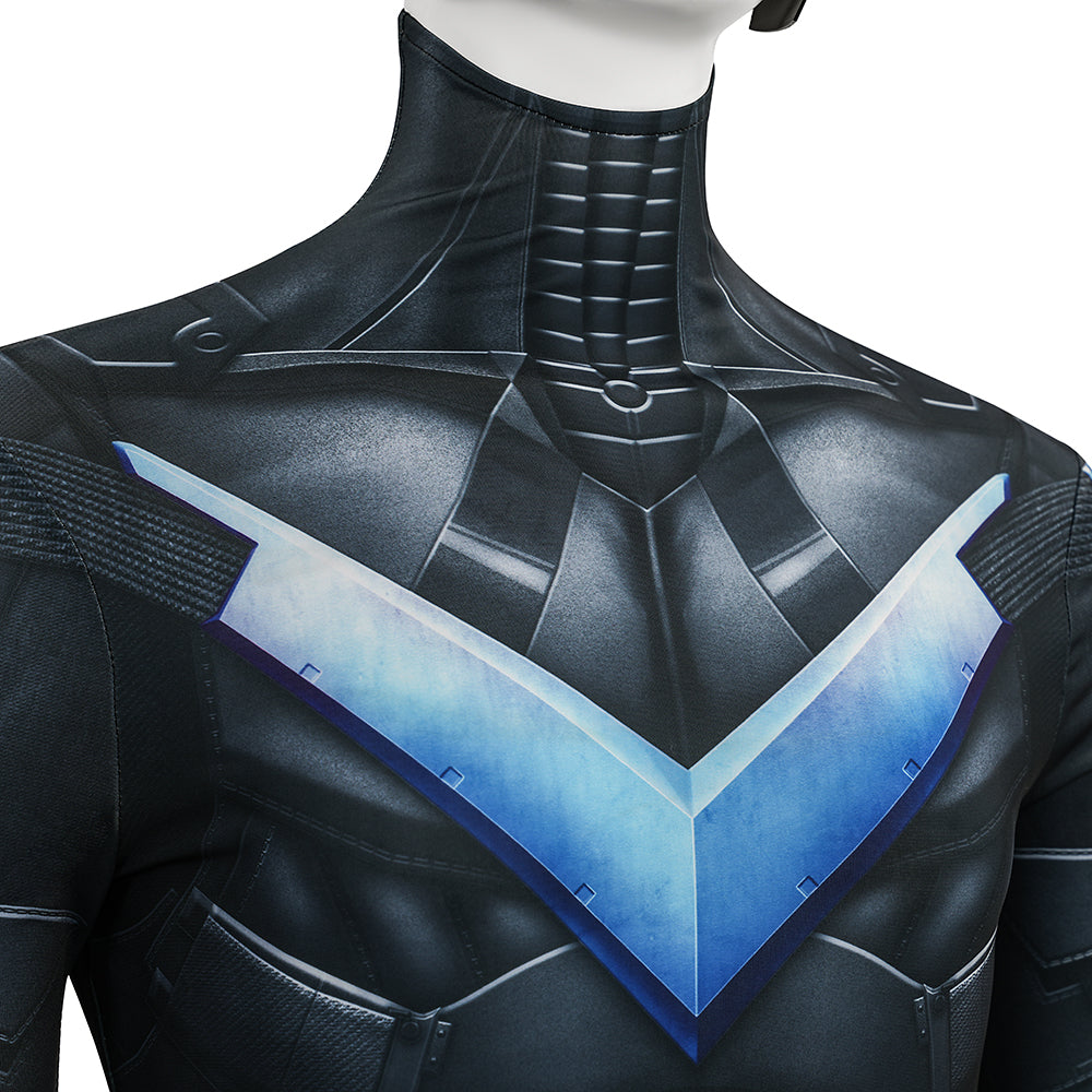 Arkham Knight Nightwing Cosplay Costume Nightwing Printed Jumpsuit ACcosplay