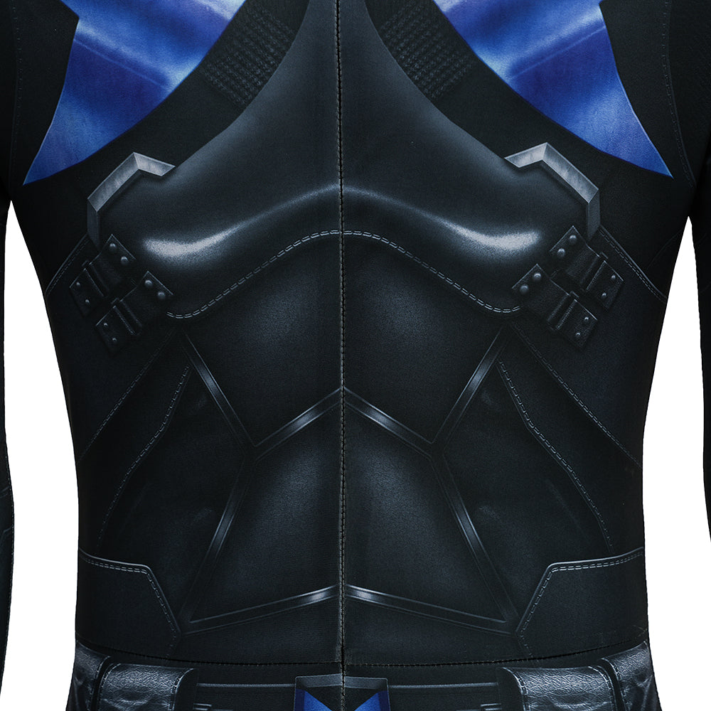 Arkham Knight Nightwing Cosplay Costume Nightwing Printed Jumpsuit ACcosplay