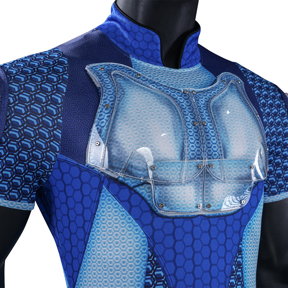 The Boys S5 A-train Cosplay Costume Blue Halloween Outfit ACcosplay