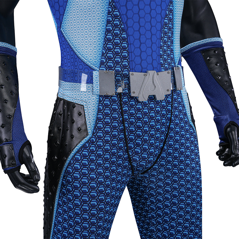 The Boys S5 A-train Cosplay Costume Blue Halloween Outfit ACcosplay