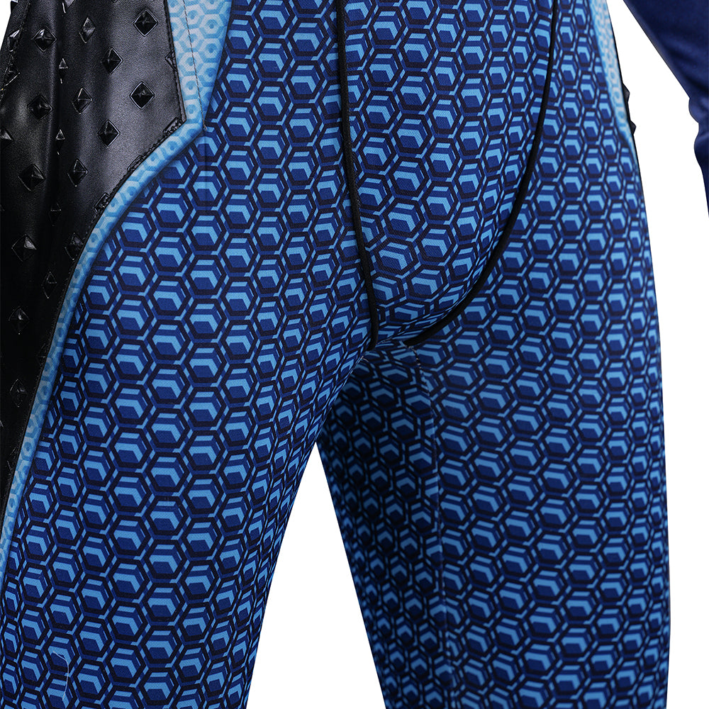 The Boys S5 A-train Cosplay Costume Blue Halloween Outfit ACcosplay
