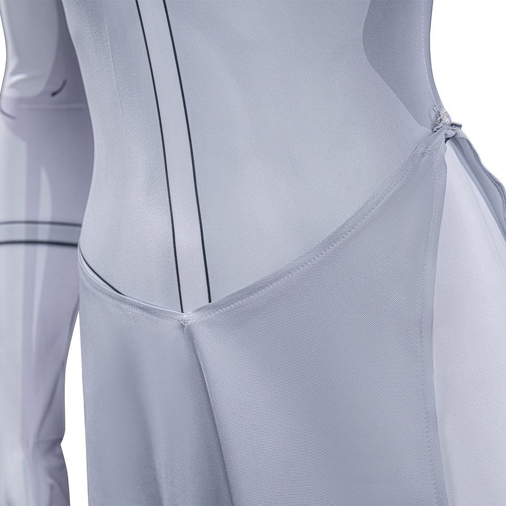 Invincible Anissa Cosplay Costume Viltrumite White Jumpsuit Halloween Outfit ACcosplay