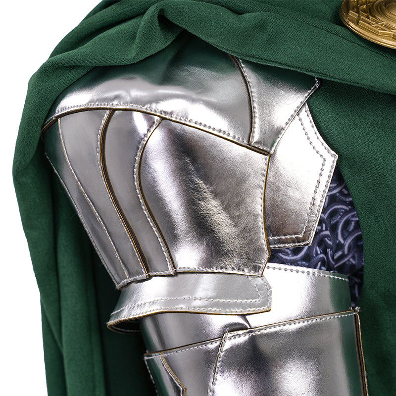 Doctor Doom Female's Cosplay Costume With Mask Dr. Victor von Doom Outfit ACcosplay