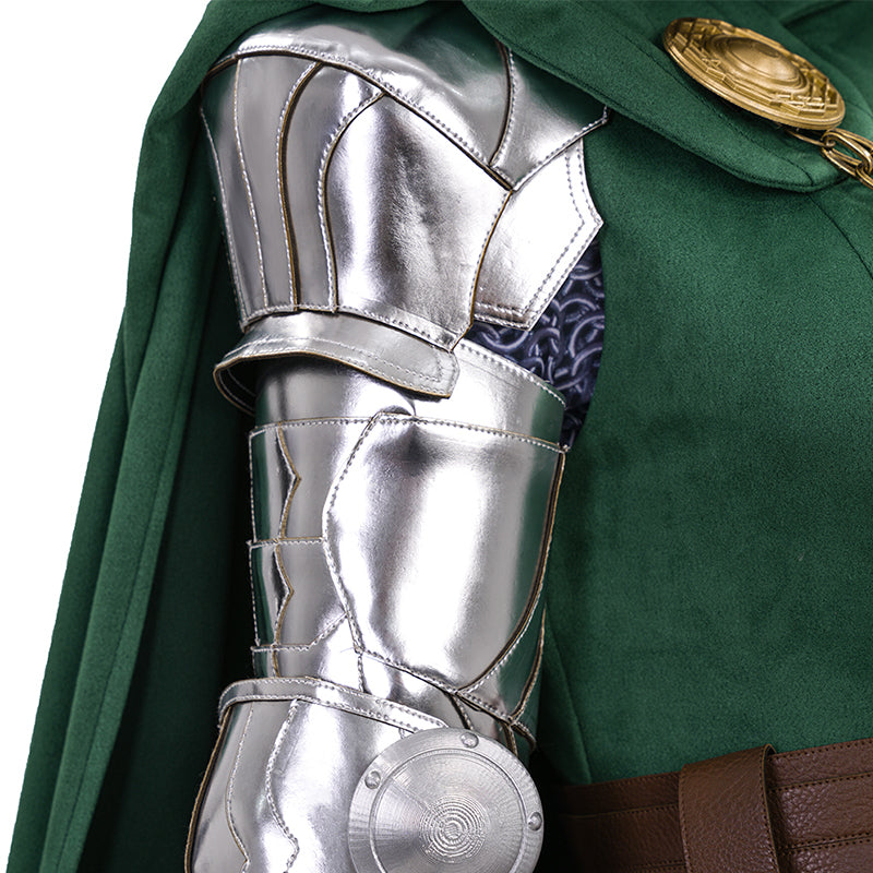 Doctor Doom Female's Cosplay Costume With Mask Dr. Victor von Doom Outfit ACcosplay