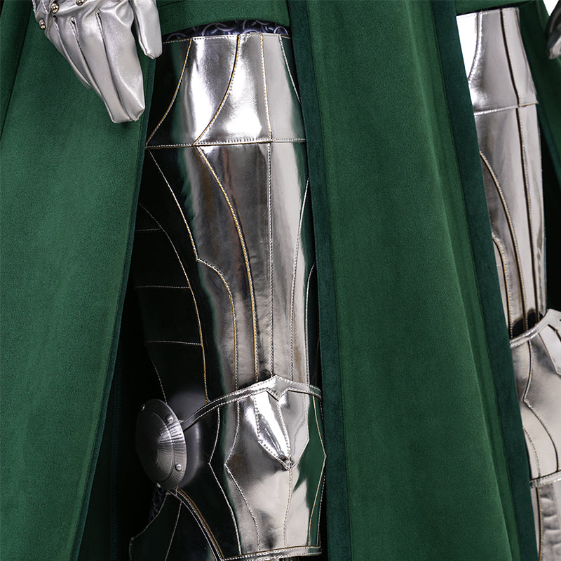 Doctor Doom Female's Cosplay Costume With Mask Dr. Victor von Doom Outfit ACcosplay