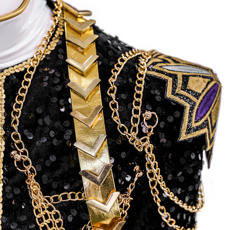 Kpop Demon Hunters Rumi Golden Black Performance Dance Outfit Ver2 ACcosplay