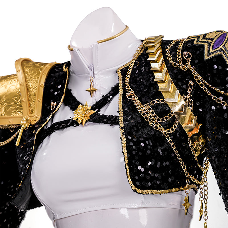Kpop Demon Hunters Rumi Golden Black Performance Dance Outfit Ver2 ACcosplay