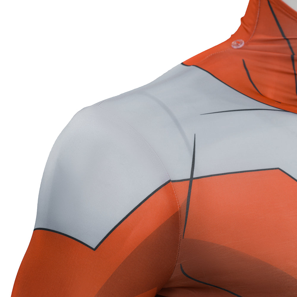 Invincible Season 4 Thragg Cosplay Costume Orange Cape With Fur Collar ACcosplay