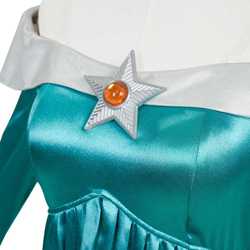 Super Mario Galaxy Princess Rosalina Dress Cosplay Costume Halloween Suit ACcosplay