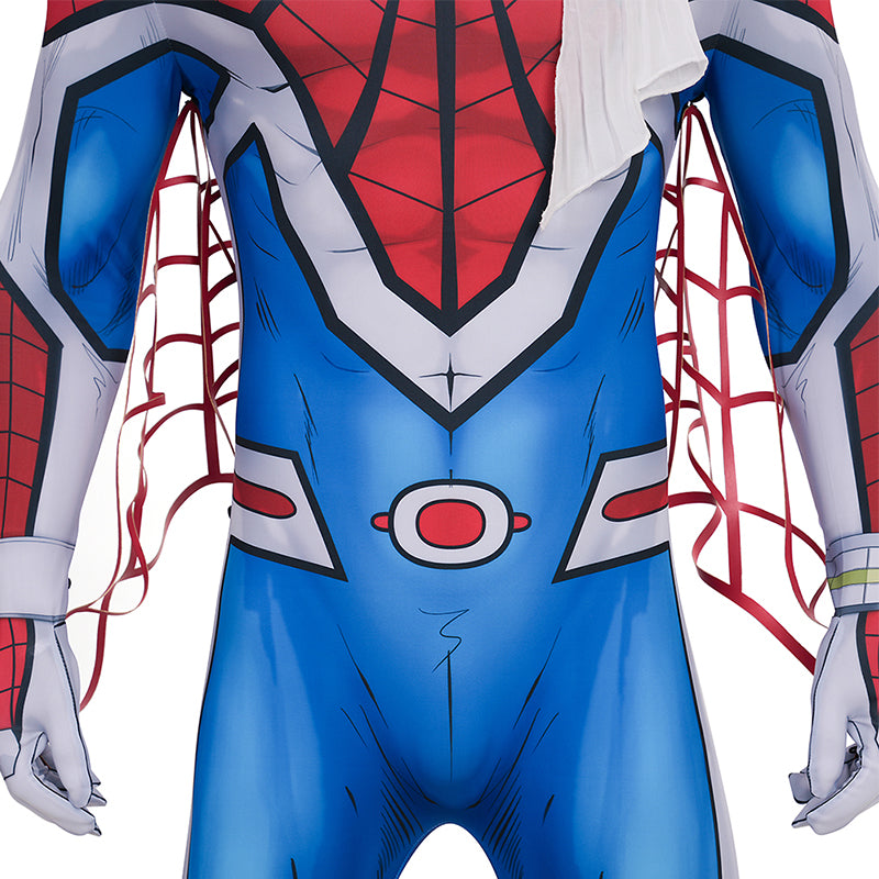 Japanese TV Spider Man Supaidaman Cosplay Costume Toe Spider Man Battle Suit ACcosplay