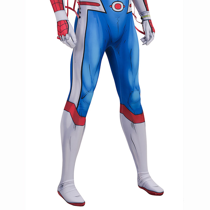 Japanese TV Spider Man Supaidaman Cosplay Costume Toe Spider Man Battle Suit ACcosplay