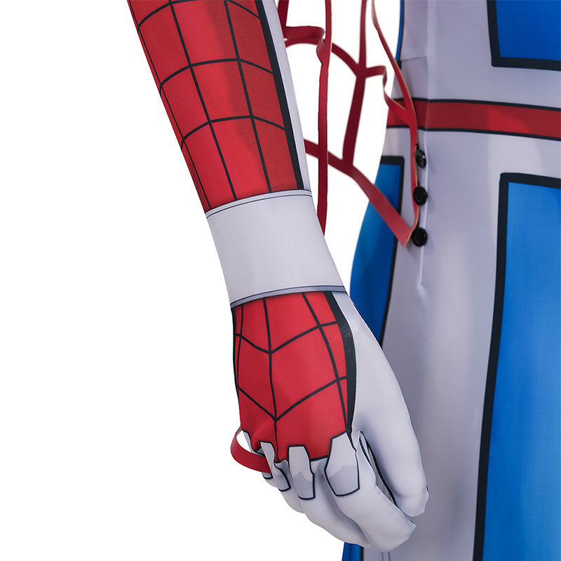 Japanese TV Spider Man Supaidaman Cosplay Costume Toe Spider Man Battle Suit ACcosplay
