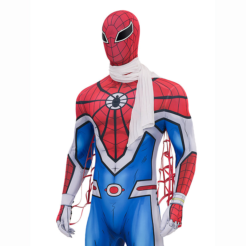 Japanese TV Spider Man Supaidaman Cosplay Costume Toe Spider Man Battle Suit ACcosplay