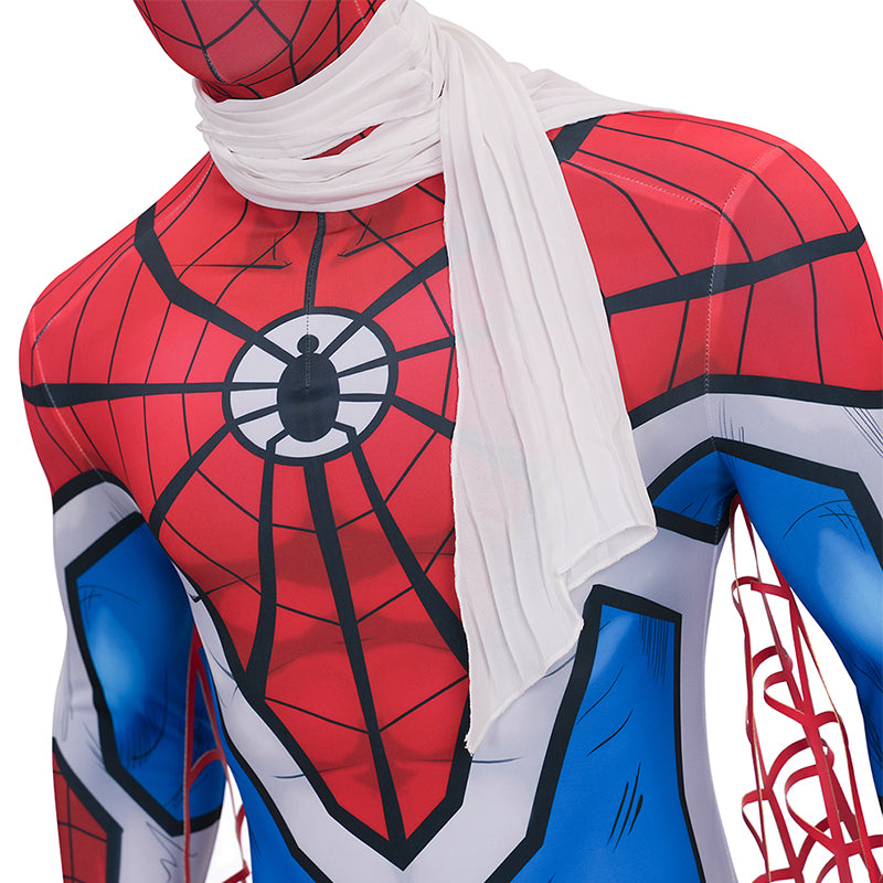 Japanese TV Spider Man Supaidaman Cosplay Costume Toe Spider Man Battle Suit ACcosplay