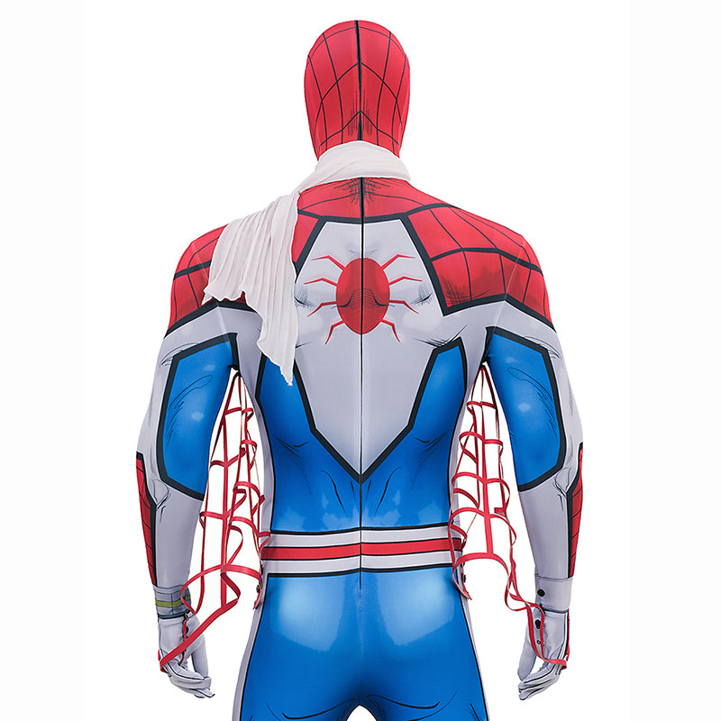 Japanese TV Spider Man Supaidaman Cosplay Costume Toe Spider Man Battle Suit ACcosplay