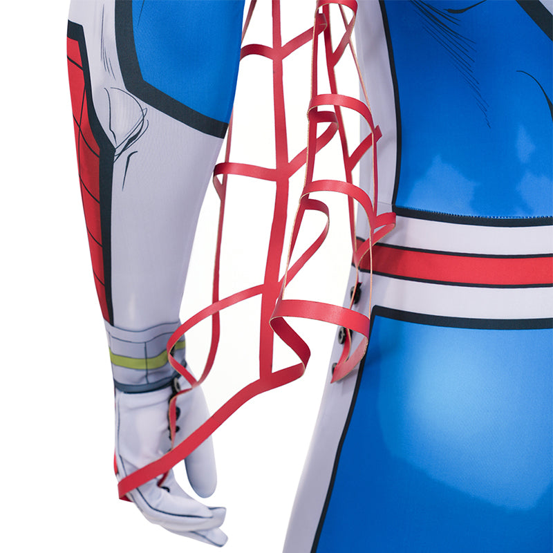 Japanese TV Spider Man Supaidaman Cosplay Costume Toe Spider Man Battle Suit ACcosplay