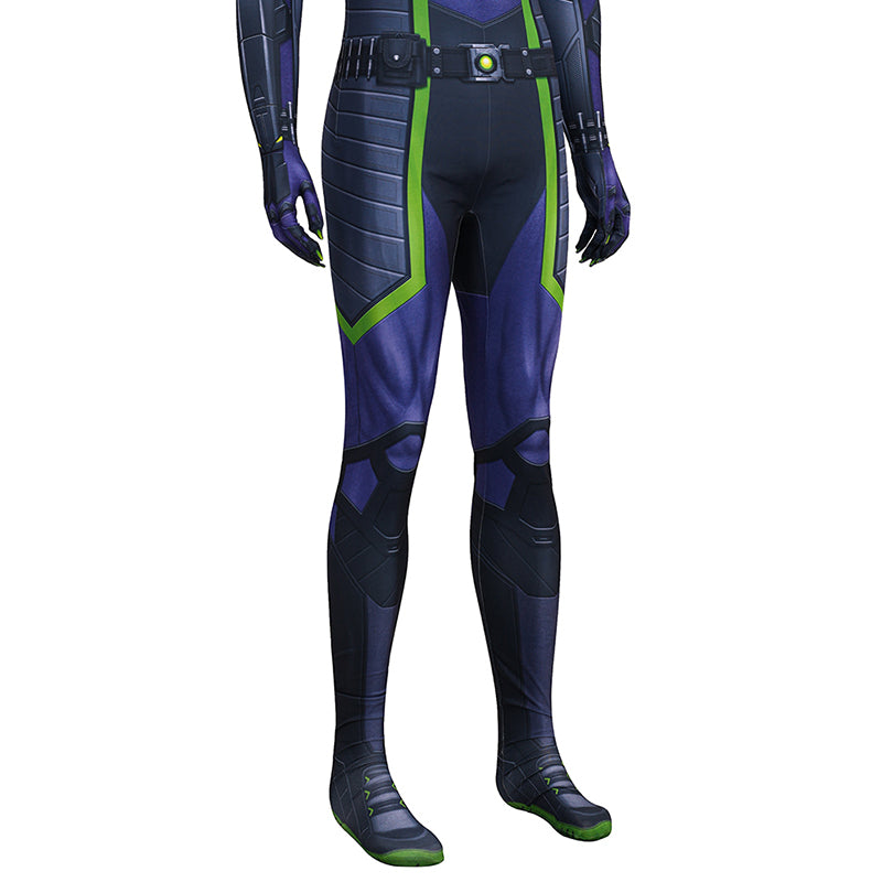 Spider-Man 2 Miles Morales Cosplay Costume Purple Reign Suit Jumpsuit ACcosplay