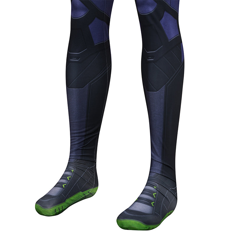 Spider-Man 2 Miles Morales Cosplay Costume Purple Reign Suit Jumpsuit ACcosplay