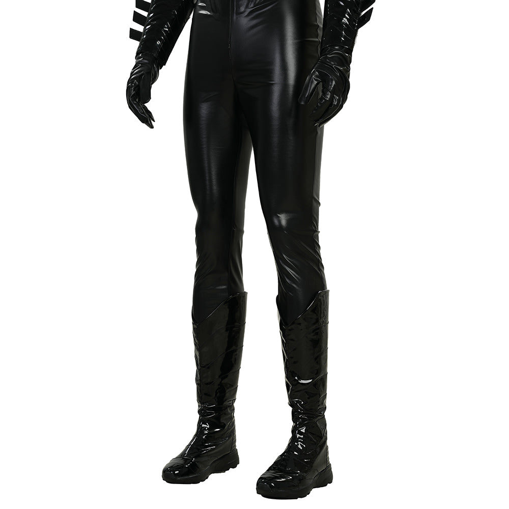 The New 52 Nightwing Dick Grayson Cosplay Costume Red Leather Halloween Outfit ACcosplay