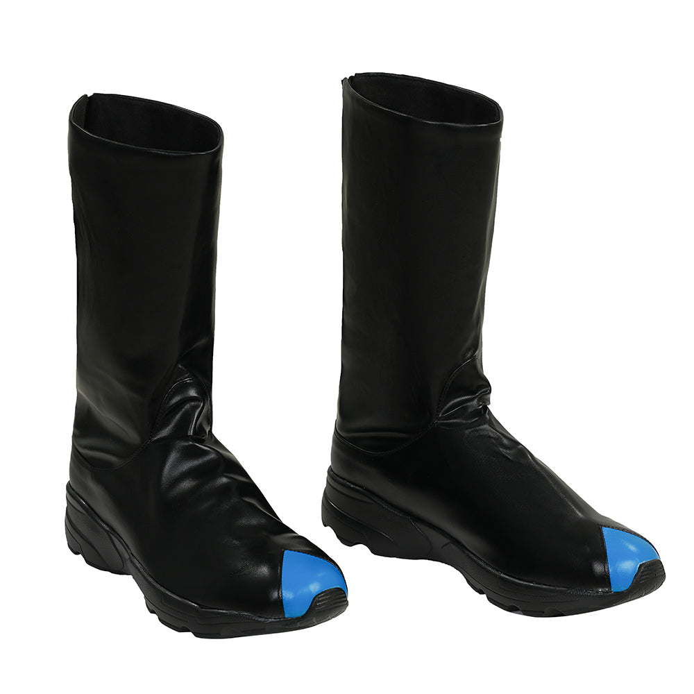 Comic Nightwing Dick Grayson Cosplay Costume Blue Dick Leather Suit ACcosplay