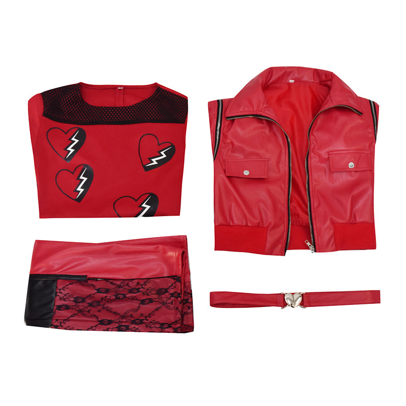 Descendants: The Rise of Red Cosplay Costume Queen of Hearts Halloween Suit