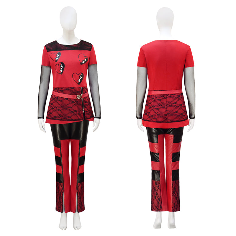 Descendants: The Rise of Red Cosplay Costume Queen of Hearts Halloween Suit