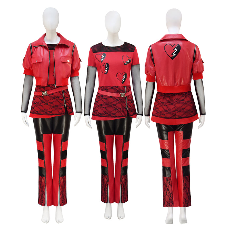 Descendants: The Rise of Red Cosplay Costume Queen of Hearts Halloween Suit