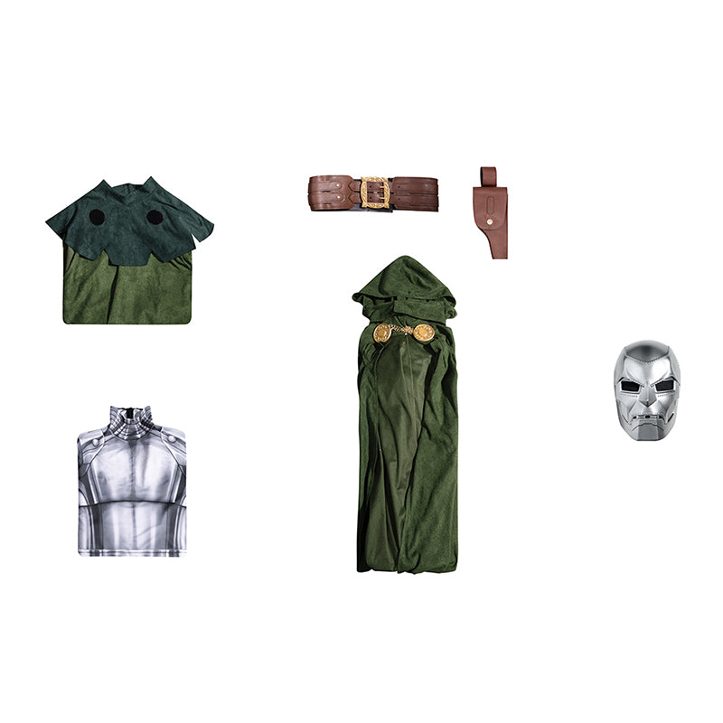 Doctor Doom Cosplay Costume Classic Dr. Doom Comic Halloween Suit ACcosplay