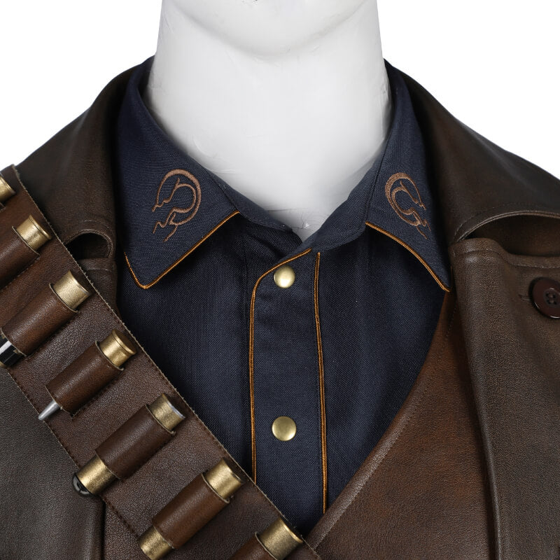 Fallout Ghoul Costume Jacket Coat Brown Suit Halloween Outfit