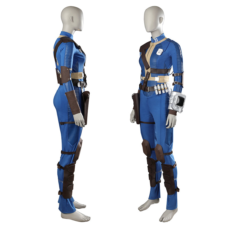Fallout Lucy Cosplay Vault 33 Jumpsuit Female Fallout Blue Uniform Halloween Party Suit